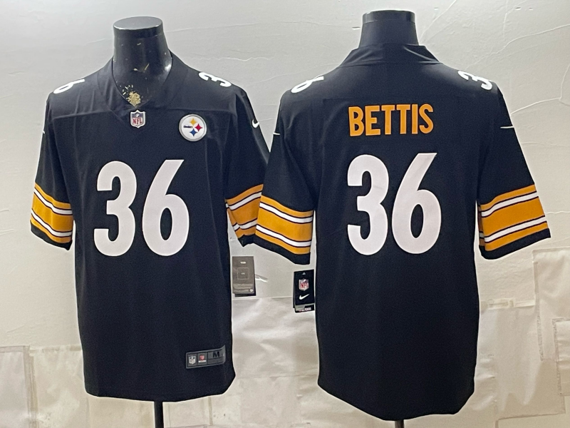 2026 Men Pittsburgh Steelers #36 Bettis Black Limited Nike NFL Jersey 08290011